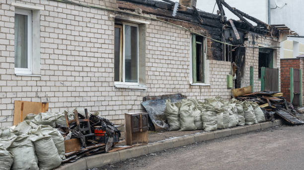 Professional Fire Damage Removal technician working in Lakeland, FL
